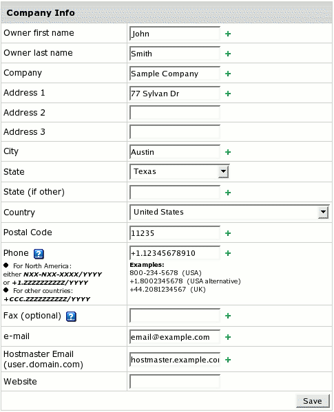 Company Information